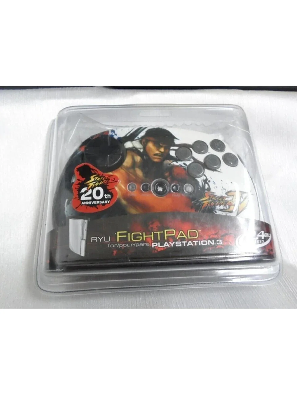 Street Fighter 20th Anniversary RYU Fight Pad Playstation 3 PS3 Controller NOB